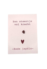 Een Steentje vol kracht (Cadeaukaartje) - Rode Japsis