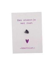 Een Steentje vol rust (Cadeaukaartje) - Amethist