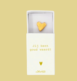 Cadeaudoosje "Jij bent goud waard" - Sidedish