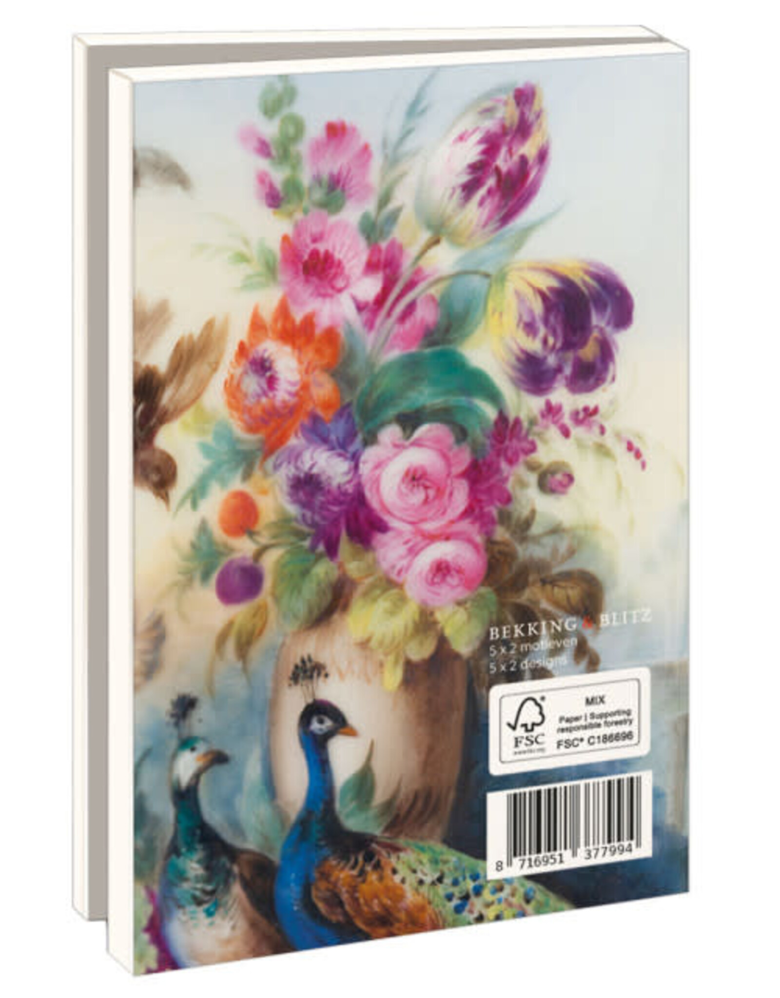 Kaartenmapje met env, klein: Pauw, Paleis Het Loo