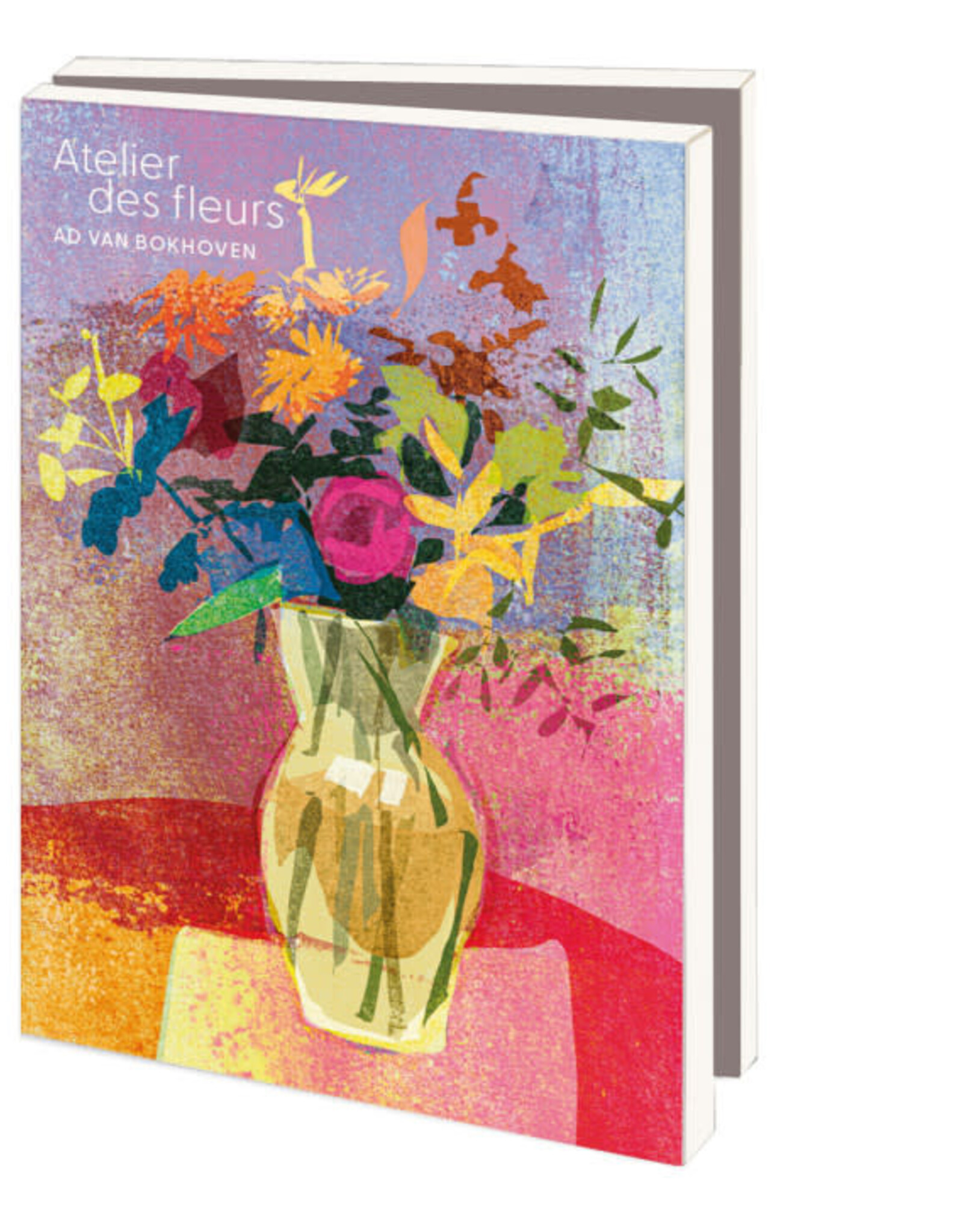 Kaartenmapje met env, klein: Atelier des fleurs, Ad van Bokhoven