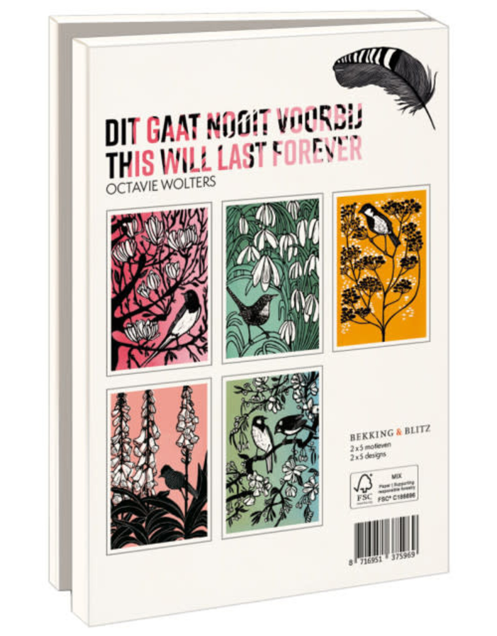 Kaartenmapje met env, groot: Dit gaat nooit voorbij, Octavie Wolters