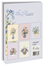 Kaartenmapje met env, groot: Pots & Flowers, Ine Heesterman