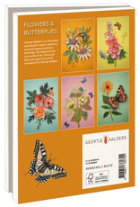 Kaartenmapje met env, groot: Flowers & Butterflies, Geertje Aalders