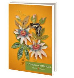 Kaartenmapje met env, groot: Flowers & Butterflies, Geertje Aalders