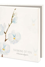 Kaartenmapje met env, vierkant: Thinking of you, Michelle Dujardin
