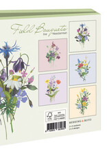 Kaartenmapje met env, vierkant: Field Bouquets, Ine Heesterman