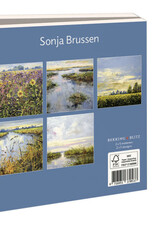 Kaartenmapje met env, vierkant: Summer landscape, Sonja Brussen