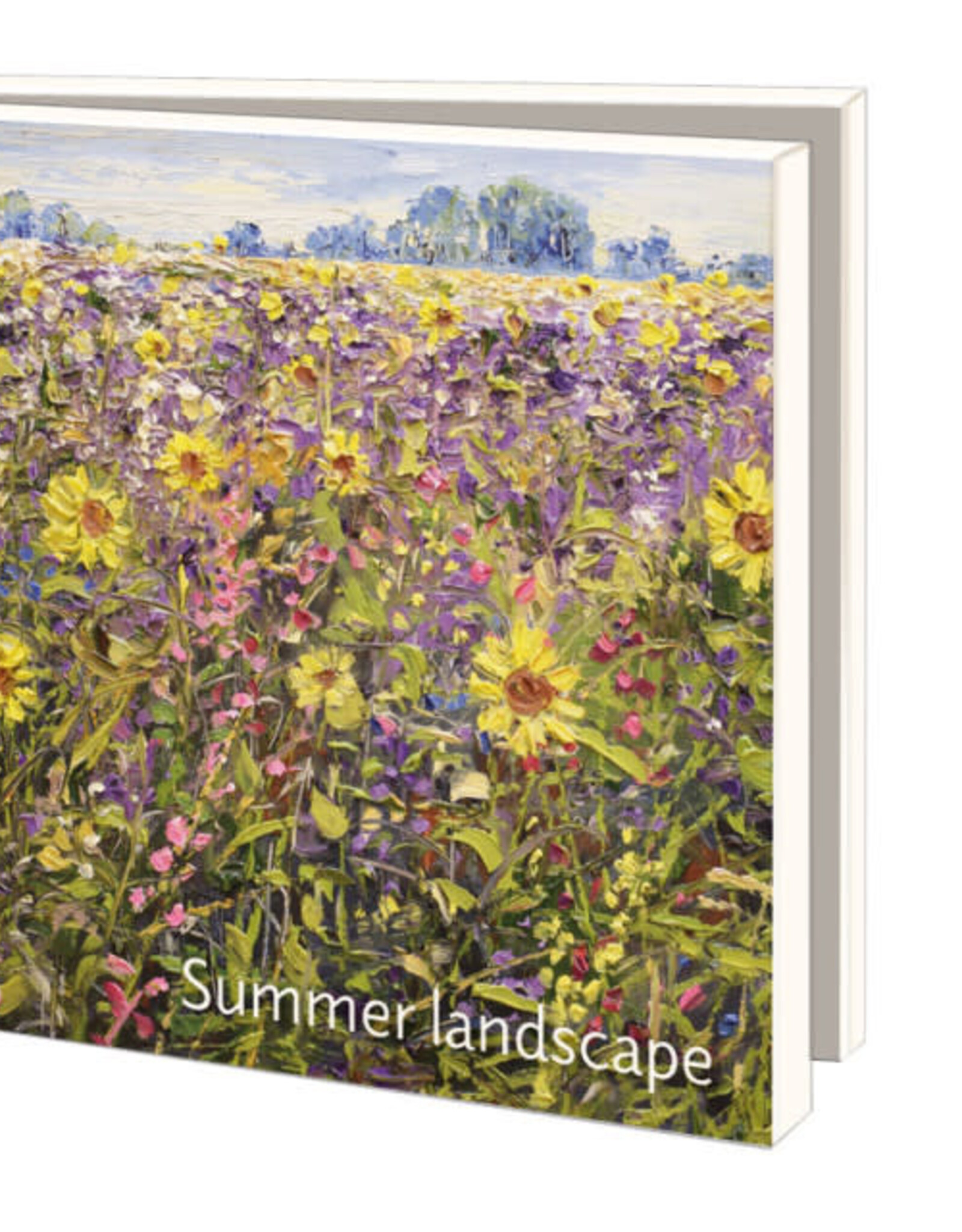 Kaartenmapje met env, vierkant: Summer landscape, Sonja Brussen