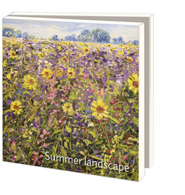 Kaartenmapje met env, vierkant: Summer landscape, Sonja Brussen