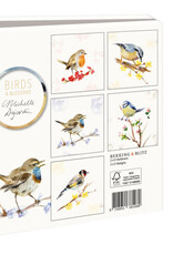 Kaartenmapje met env, vierkant: Birds & Blossoms, Michelle Dujardin