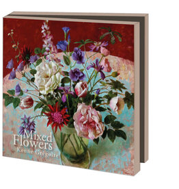 Kaartenmapje met env, vierkant: Mixed Flowers, Kenne Grégoire