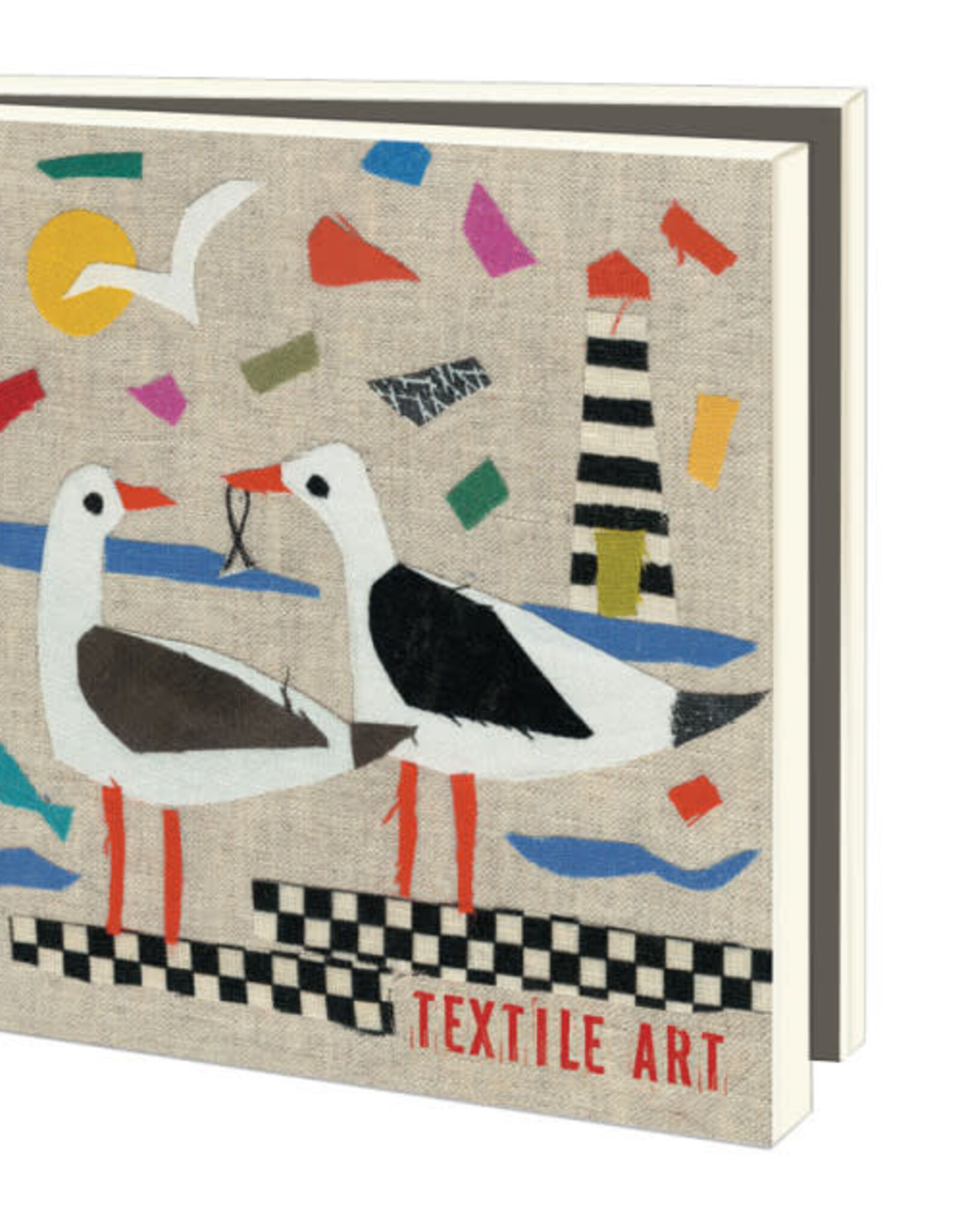 Kaartenmapje met env, vierkant: Textile Art, Jenny Frean