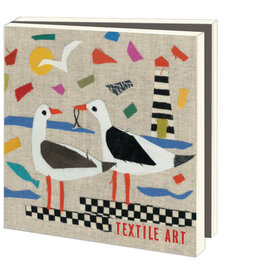Kaartenmapje met env, vierkant: Textile Art, Jenny Frean