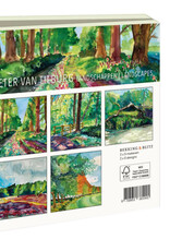Kaartenmapje met env, vierkant: Landschappen, Peter van Tilburg