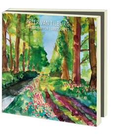 Kaartenmapje met env, vierkant: Landschappen, Peter van Tilburg