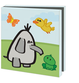 Kaartenmapje met env, vierkant: Ellie the Ellie, Art Wise