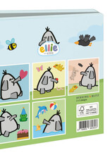 Kaartenmapje met env, vierkant: Ellie the Ellie, Art Wise