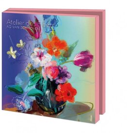Kaartenmapje met env, vierkant: Ateliers des Fleurs, Ad van Bokhoven