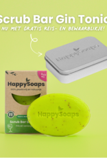 HappySoaps Scrub Bar Gin Tonic + Gratis Reisblikje
