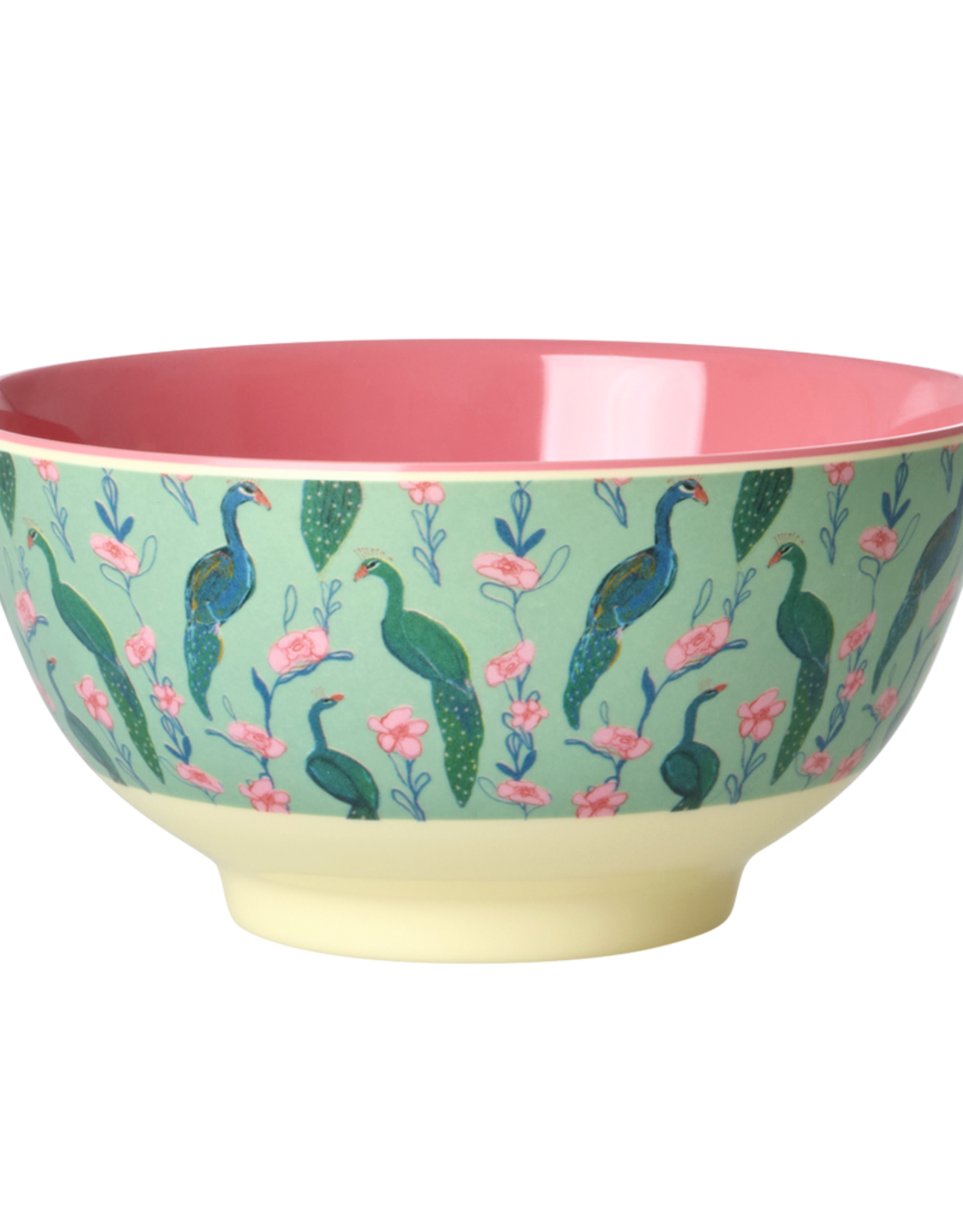 Rice Kom Melamine met Peacock Power Print - Rice