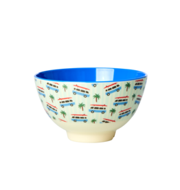 Rice Kom Melamine Small met Cars print - Rice