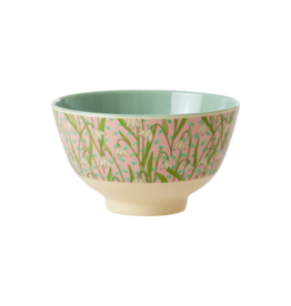 Rice Kom Melamine Small met Snowdrop Print - Rice