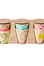 Rice Set Medium Melamine Bekers roze - Rice