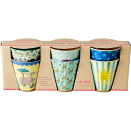 Rice Set Medium Melamine Bekers blauw - Rice