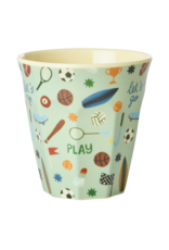 Rice Beker Melamine met Sports Print - Rice