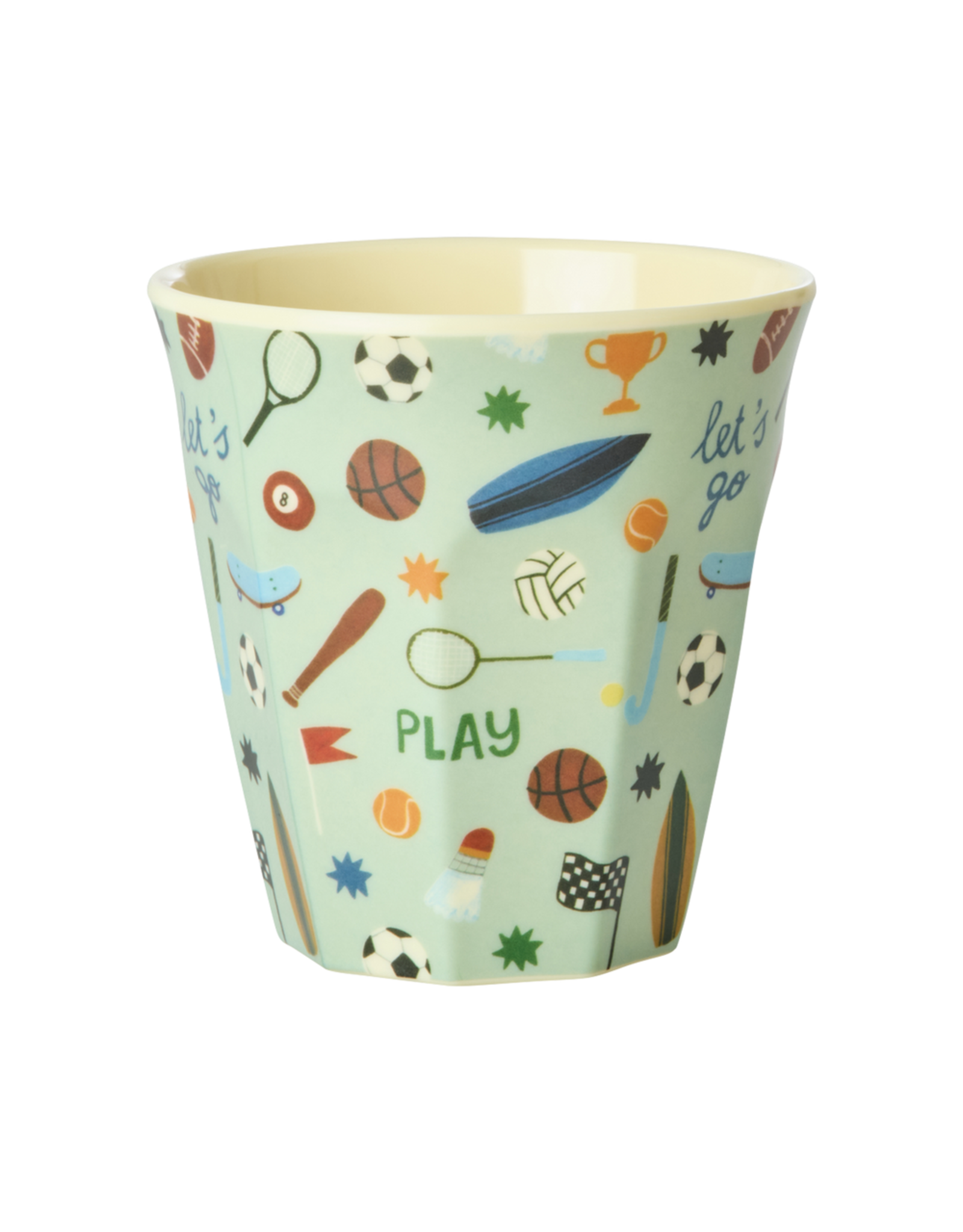 Rice Beker Melamine met Sports Print - Rice