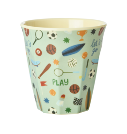 Rice Beker Melamine met Sports Print - Rice