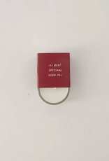 Zusss Geurkaarsje in wikkel "Hartjes" wit/rood - Zusss