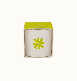 Zusss Geurkaarsje in wikkel "Klavertje" wit/groen - Zusss