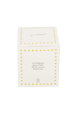 Zusss Geurkaars keramiek in doosje "Een lichtpuntje Hart" wit/goud - Zusss