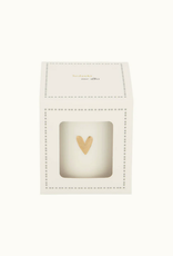 Zusss Geurkaars keramiek in doosje "Bedankt" wit/goud - Zusss