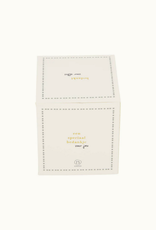 Zusss Geurkaars keramiek in doosje "Bedankt" wit/goud - Zusss