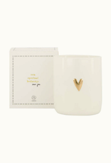 Zusss Geurkaars keramiek in doosje "Bedankt" wit/goud - Zusss