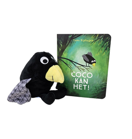 Coco kan het! - kartonboekje met pluchen Coco