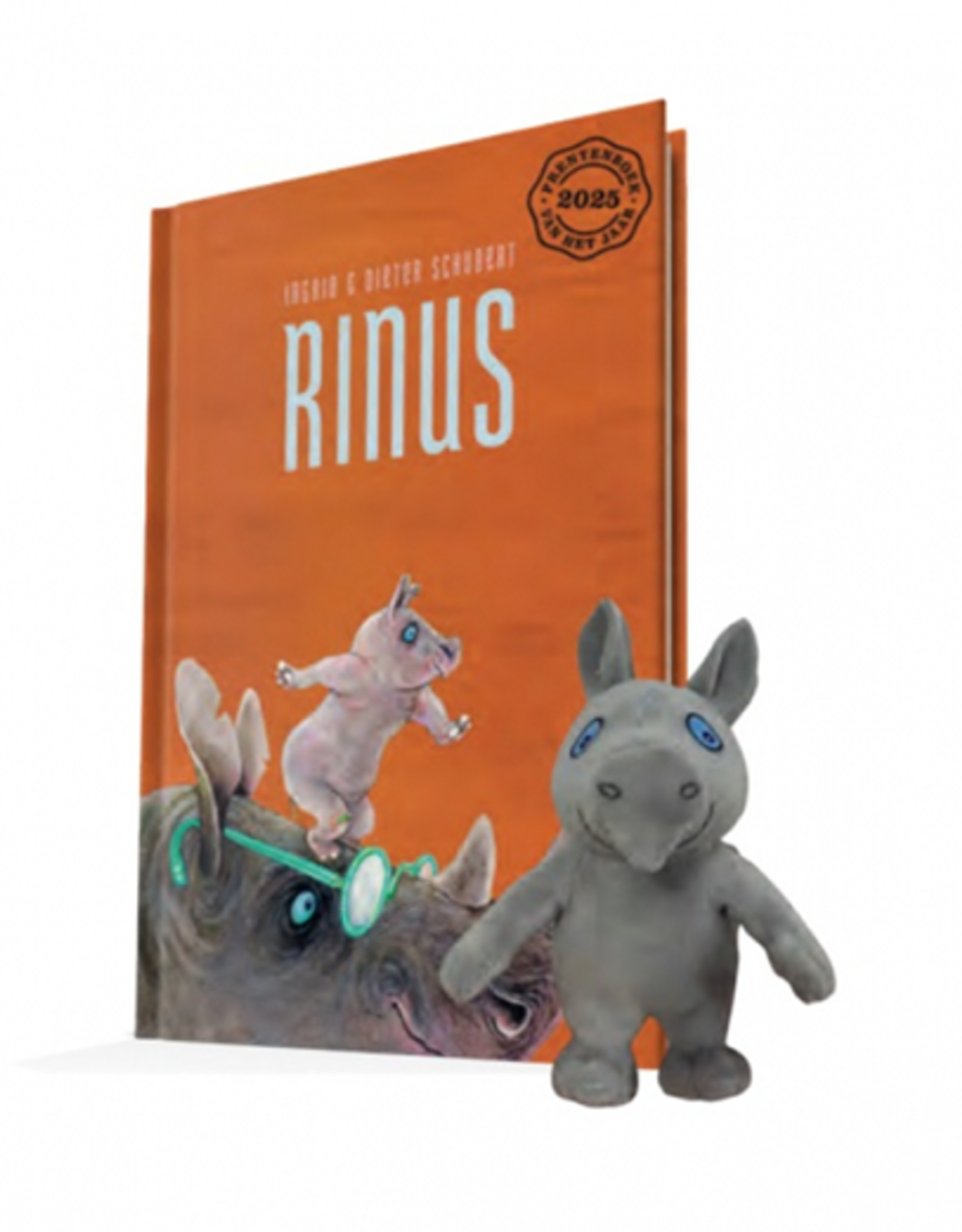 Rinus (met knuffel) - Ingrid en Dieter Schubert