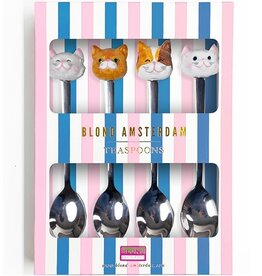 Blond Amsterdam Set van 4 Theelepels Cat - Blond Amsterdam