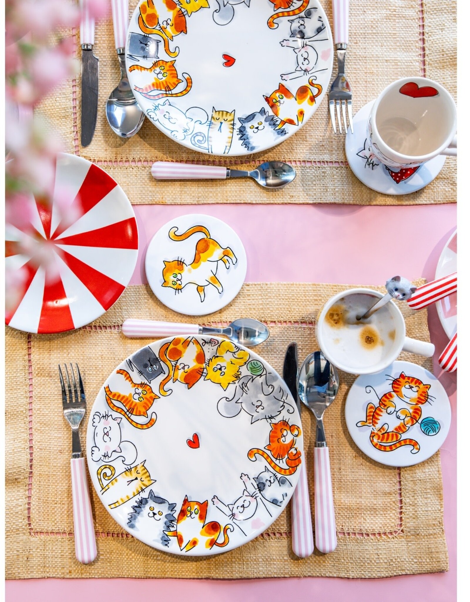 Blond Amsterdam Set van 4 Theelepels Cat - Blond Amsterdam