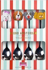 Blond Amsterdam Set van 4 Theelepels Dog - Blond Amsterdam