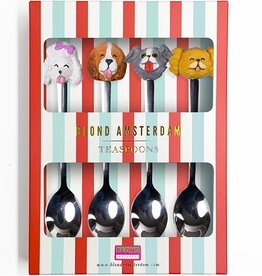 Blond Amsterdam Set van 4 Theelepels Dog - Blond Amsterdam