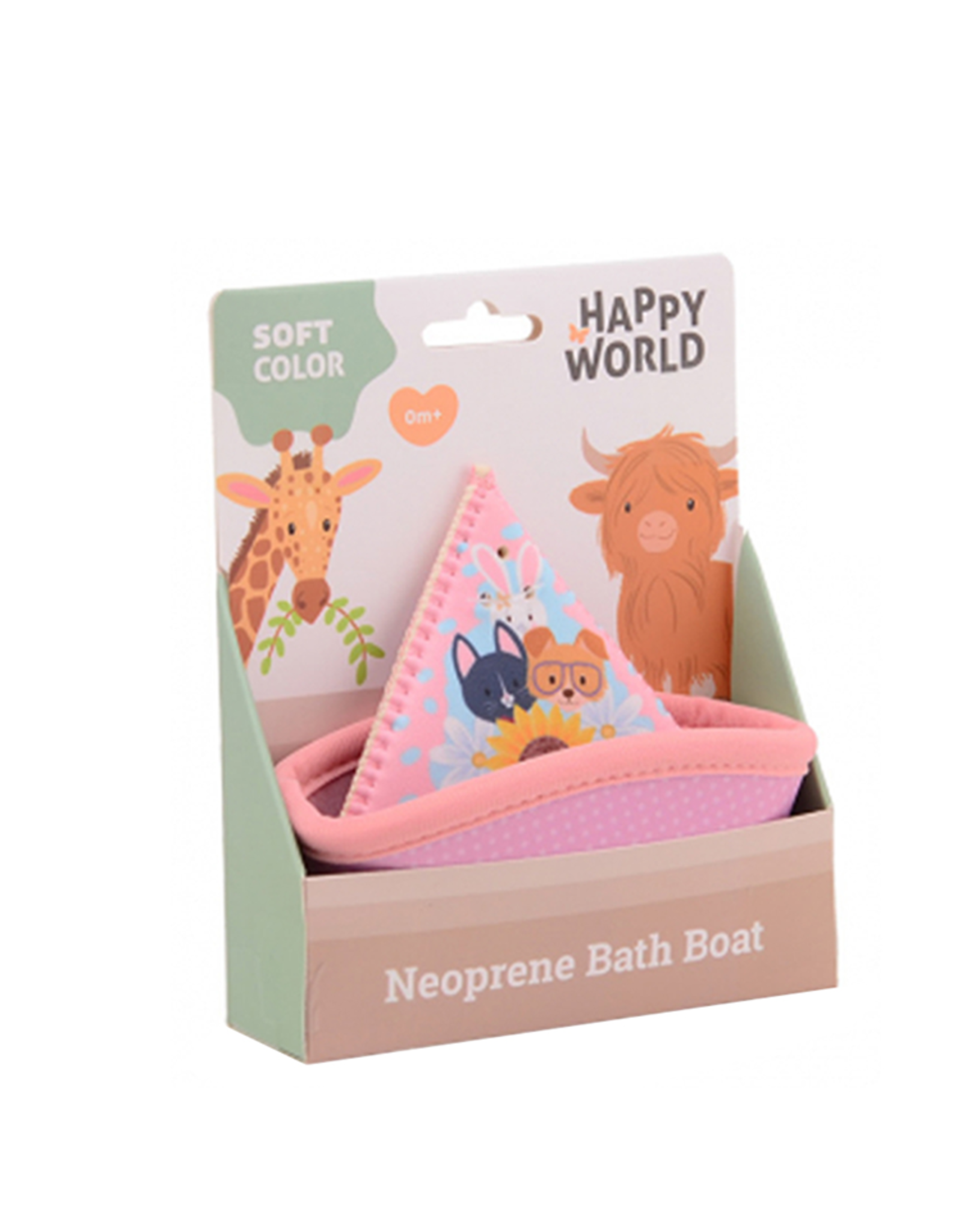 Badbootje (Neoprene) roze - Happy World