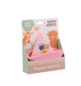 Badbootje (Neoprene) roze - Happy World