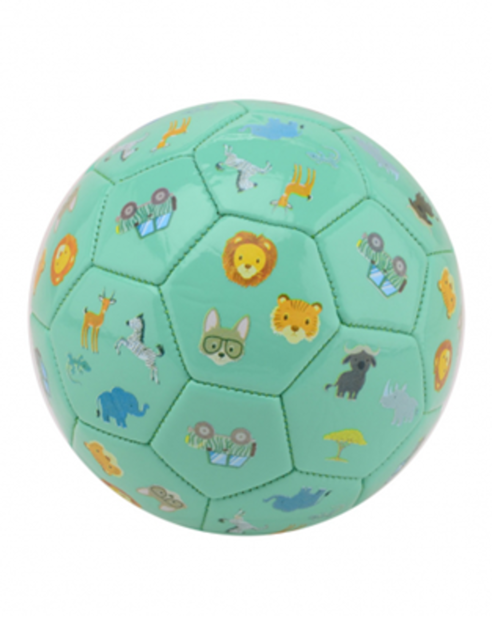 Bal 16cm Happy World van Kunst Leder groen