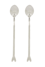 Zusss Set van 2 Lange Lepels Hartje zilver - Zusss