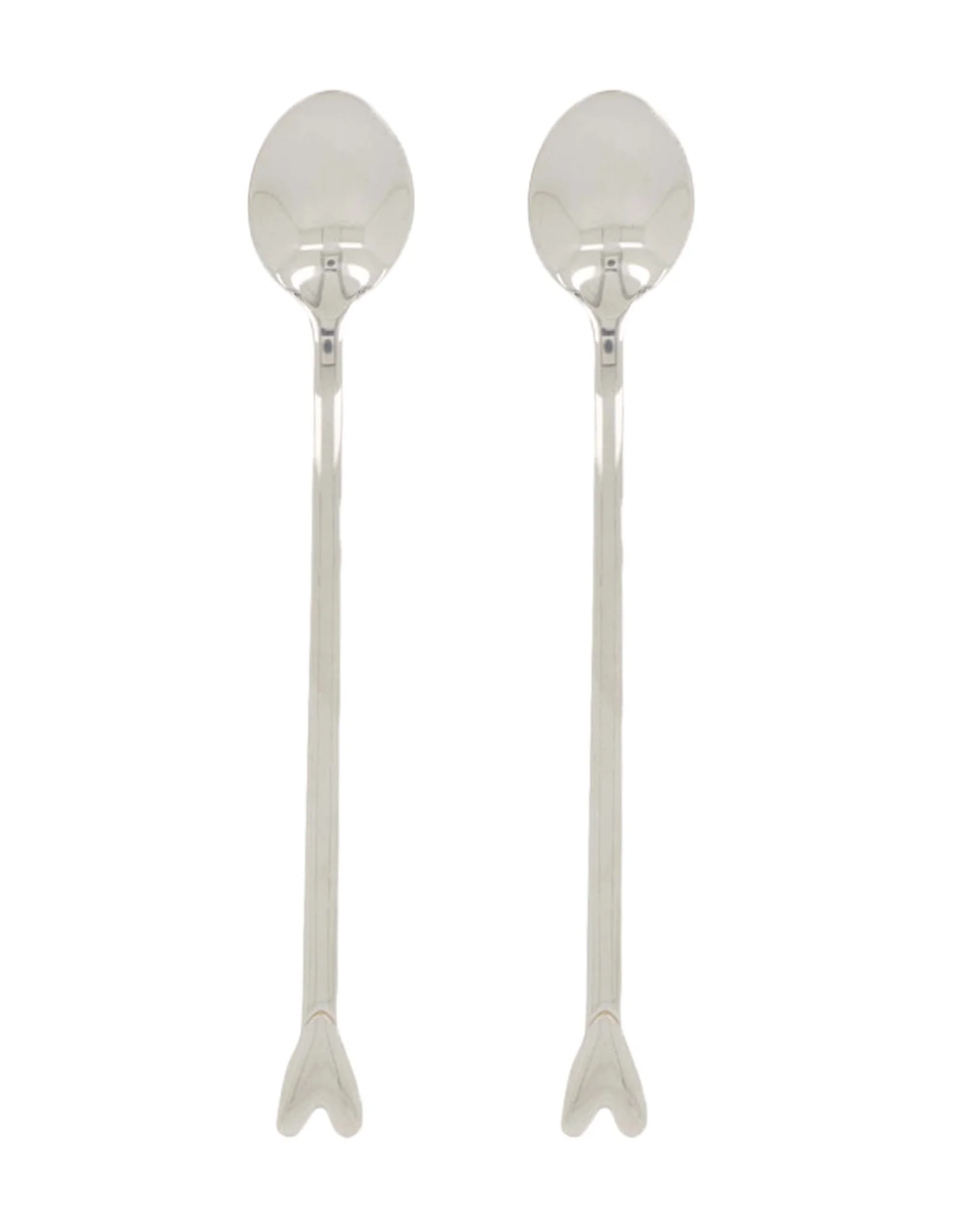 Zusss Set van 2 Lange Lepels Hartje zilver - Zusss