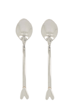 Zusss Set van 2 Lepels Hartje zilver - Zusss